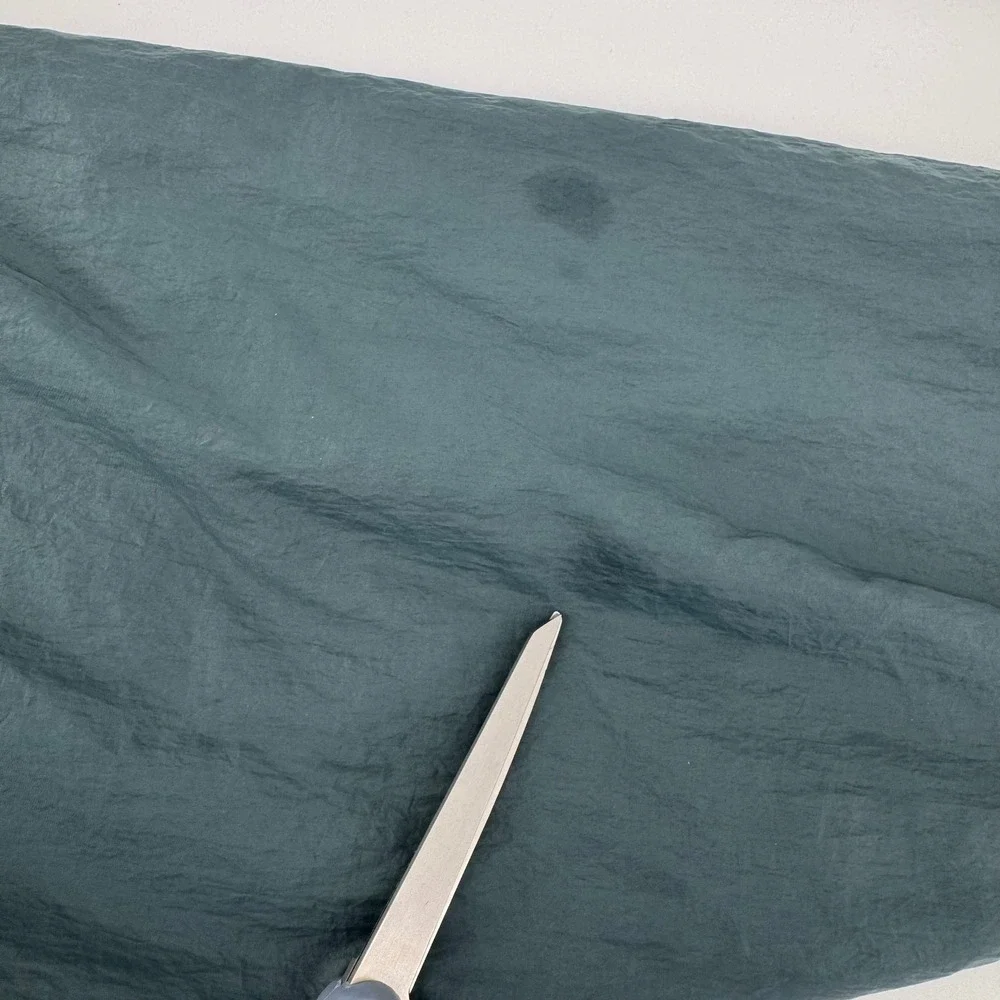 Acne Studios Anorak Jacket Mens 46 Teal Green Half Zip Nylon Windbreaker
